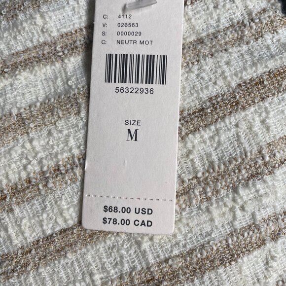 NWT Anthropologie Maeve Striped Sleeveless "Wrap" Top Size Medium - Picture 4 of 4